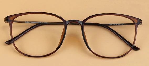 Мужские Винтажные брендовые ультра-светильник Geek очки из углеродистой стали, оправа для женщин, супер большая оправа для умников, декоративные очки для близорукости - Цвет оправы: brown