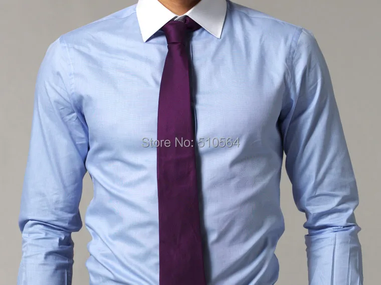 white collar blue dress shirt