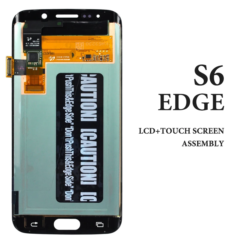 

For Samsung S6 Edge LCD Dispaly With Touch Screen Assembly For Samsung G925F LCD Digitizer Super AMOLED LCD Replacement