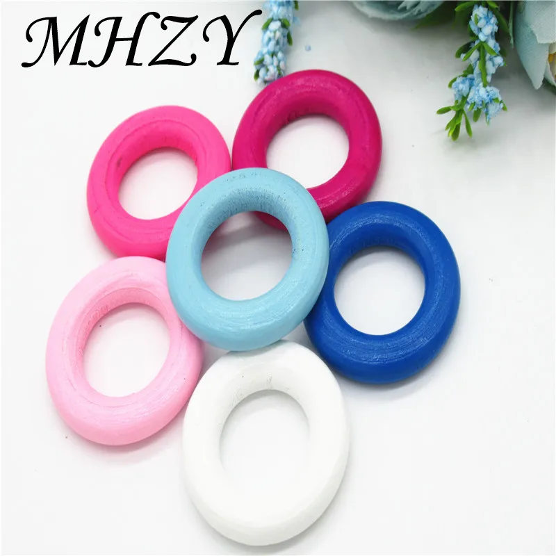 

10/20/30pcs DIY Children wooden Carft environmental protection ring Handmade for Home decoration Handmade Crafts 33mm MZ45