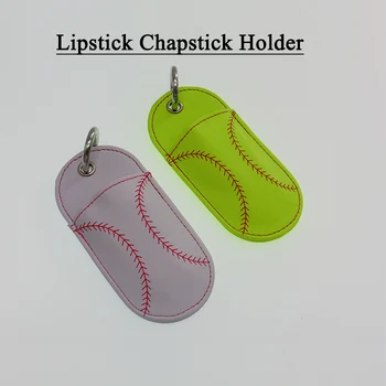 

Baseball/Softball Leather Keychain Chapstick holders
