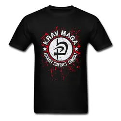 Krav Maga Israel футболка на заказ короткий рукав брендовая одежда хип-хоп семья Хлопок Crewneck 3XL Забавные футболки
