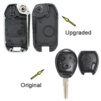 Keyforkess per Land Rover Discovery Sostituzione Origianl/Aggiornato Vibrazione Modificato Pieghevole Tasto Chiave A Distanza Dell'automobile 2 Borsette Caso Fob - KEYECU per Land Rover Discovery Sostituzione Origianl Aggiornato Vibrazione Modificato Pieghevole Tasto Chiave A Distanza