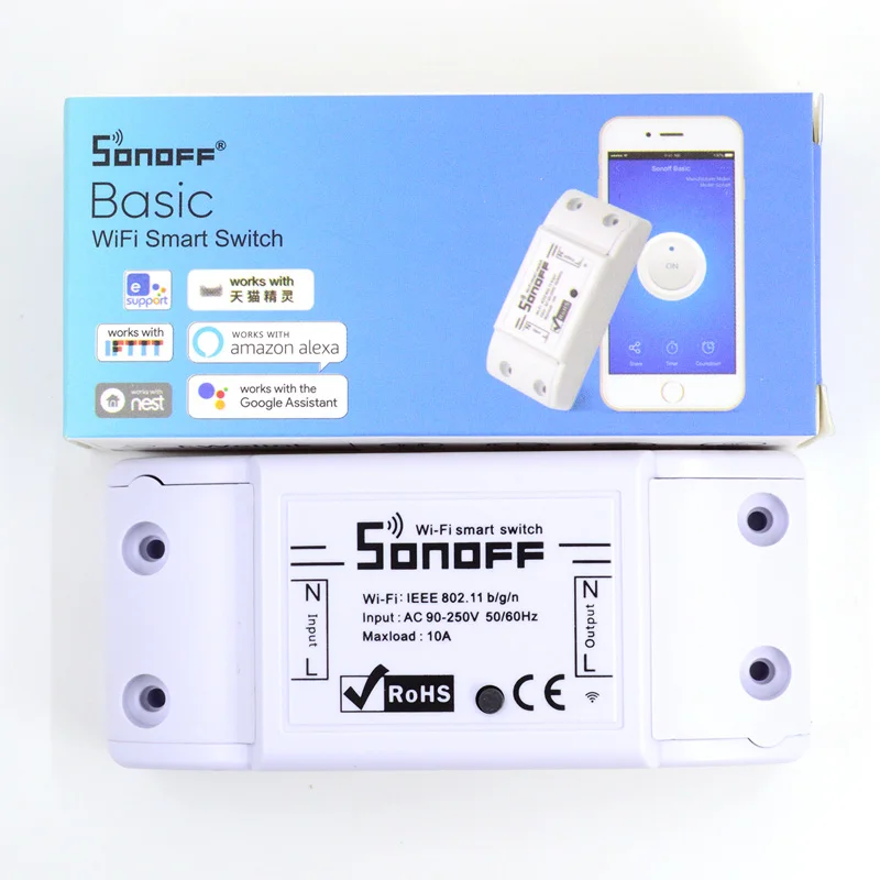 

Sonoff Basic 10A DIY Wireless Remote Domotica Wifi Light Switch Smart Home Controller