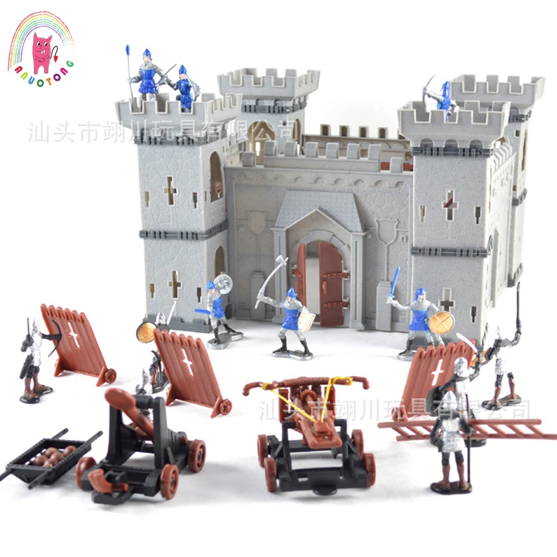 Figures Toy Medieval Castle Model Playset Soldiers Decor Part Sale Stock