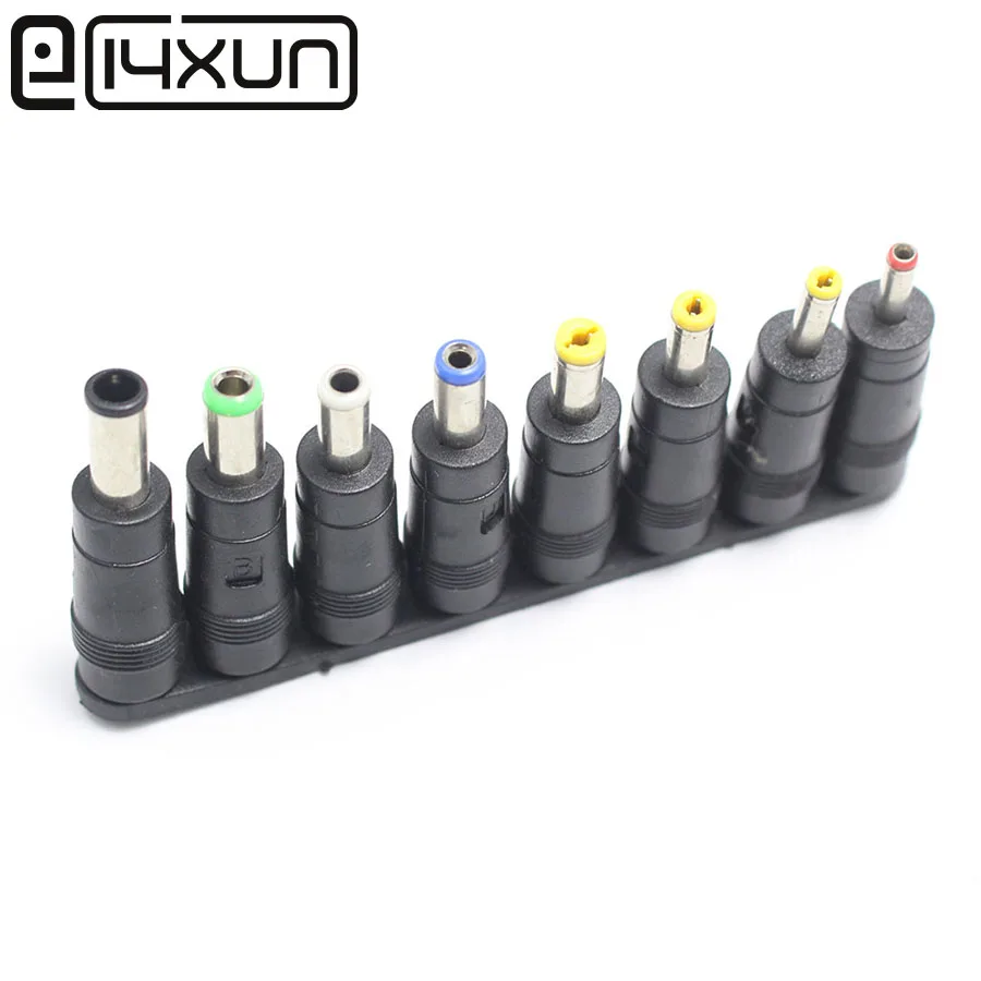 

Universal 1set=8pcs/set 2pin Jack DC Plugs for Laptop AC Power Adapter Computer Tips Connectors for Notebook Free Shipping