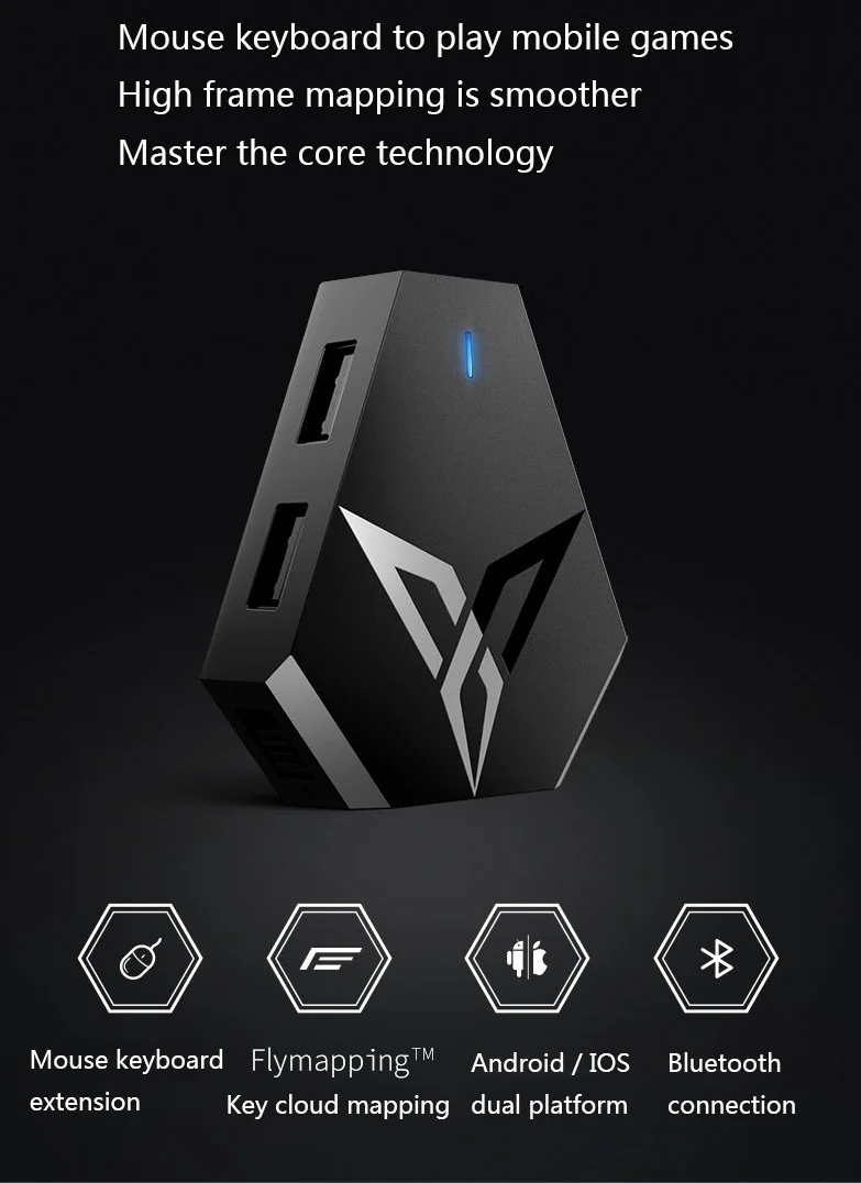 Flydigi Q1 PUBG Мобильная игровая клавиатура мышь конвертер вспомогательный игровой контроллер беспроводной Bluetooth подключение Поддержка Android/IOS