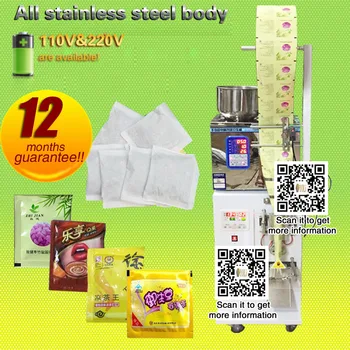 

Pouch Packing Machine 2-200g coffee filling and sealing machine for tea, food, seeds, fruit with panel