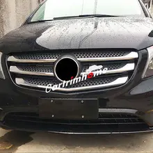 ABS Chrome Front Center Grill Grid Trim 5pcs for Mercedes-Benz Vito 2014-2017 ABS Chrome Front Center Grill Grid Trim 5pcs for Mercedes-Benz Vito 2014-2017