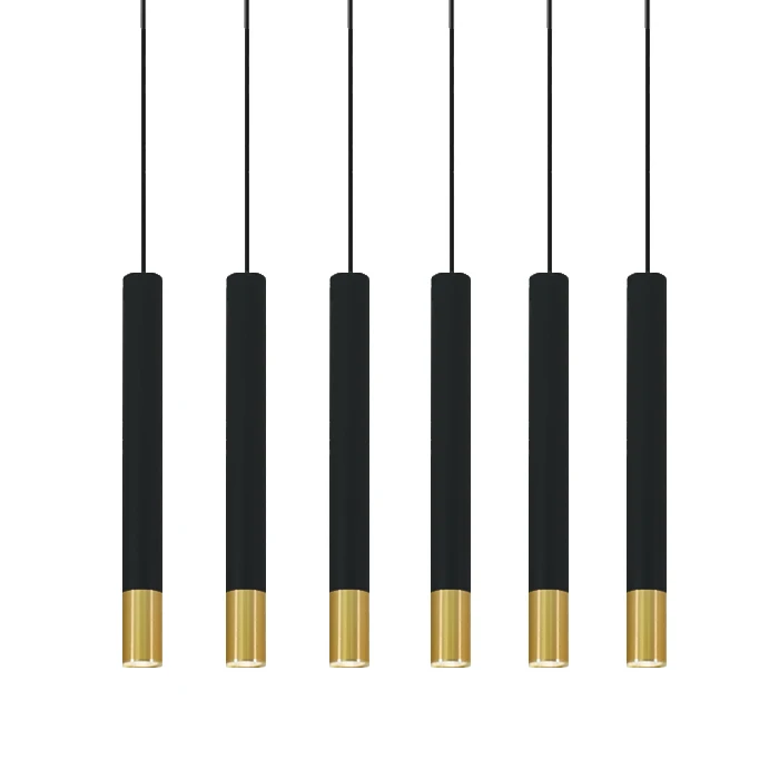 

Kitchen Pendant Lamp Hanging Creative Simple Restaurant Black and Golden Pendant Lights Diy Modern Bedroom Light Fixtures