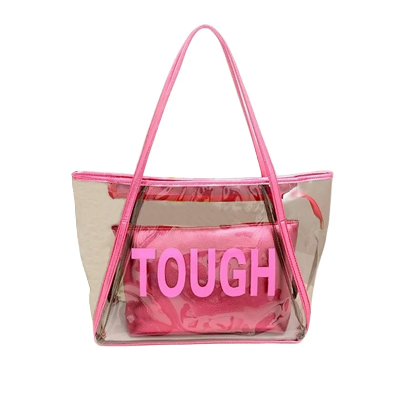 Fashion Ladies Girls Jelly Crystal Style Shoulder Bag Transparent Women