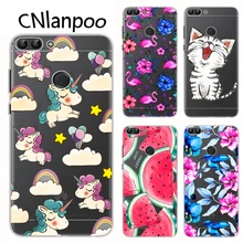 For Huawei Huawei P Smart Case Cover Cartoon Soft TPU Silicone Phone Back Cover Protective Case For Huawei PSmart Fundas