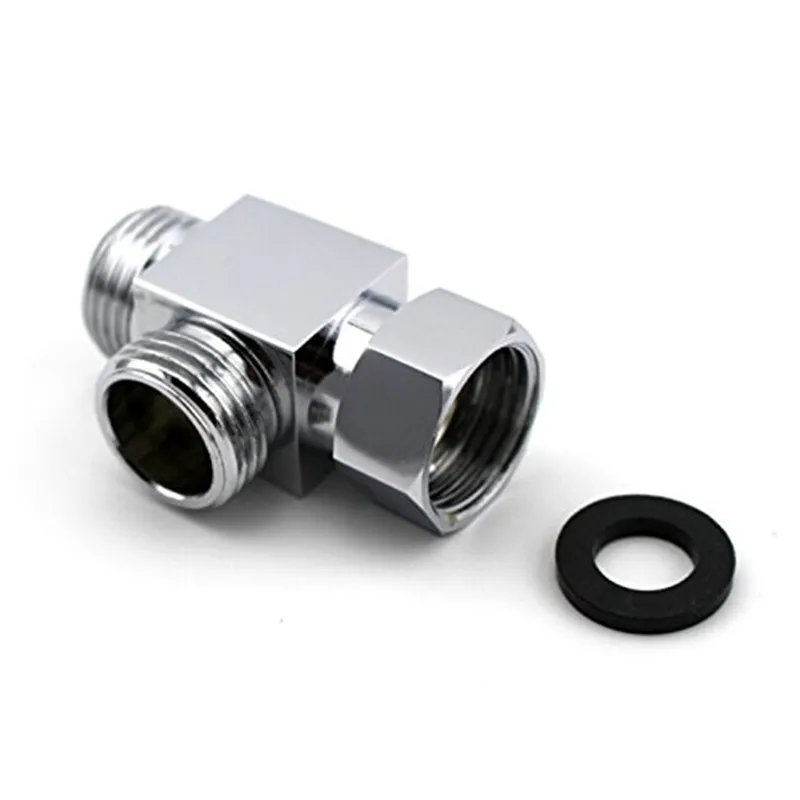 Rolya G1/2 &quotлатунь хром 3 Way Diverter T образный адаптер клапан для ванной туалета Биде