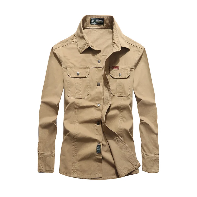 Мужская джинсовая рубашка Camisa Masculina армейская зеленая повседневная черная для