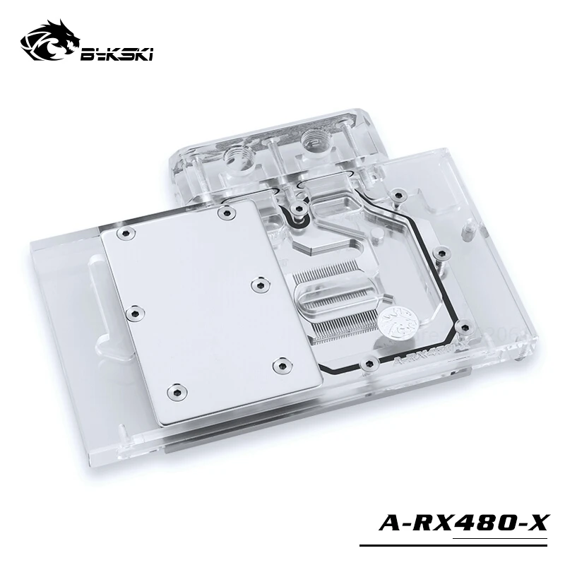 Best Price Bykski Water Block use for AMD Public Version RX480 / GV-RX480D5-8GD-B Full Cover Graphics Card Copper Radiator GPU block RGB Best Price Bykski Water Block use for AMD Public Version RX480 / GV-RX480D5-8GD-B Full Cover Graphics Card Copper Radiator GPU block RGB