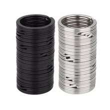 100 штук брелоки металлические разделенные кольца плоские Цепочки Кольца Для Ключей 25 мм 32 мм