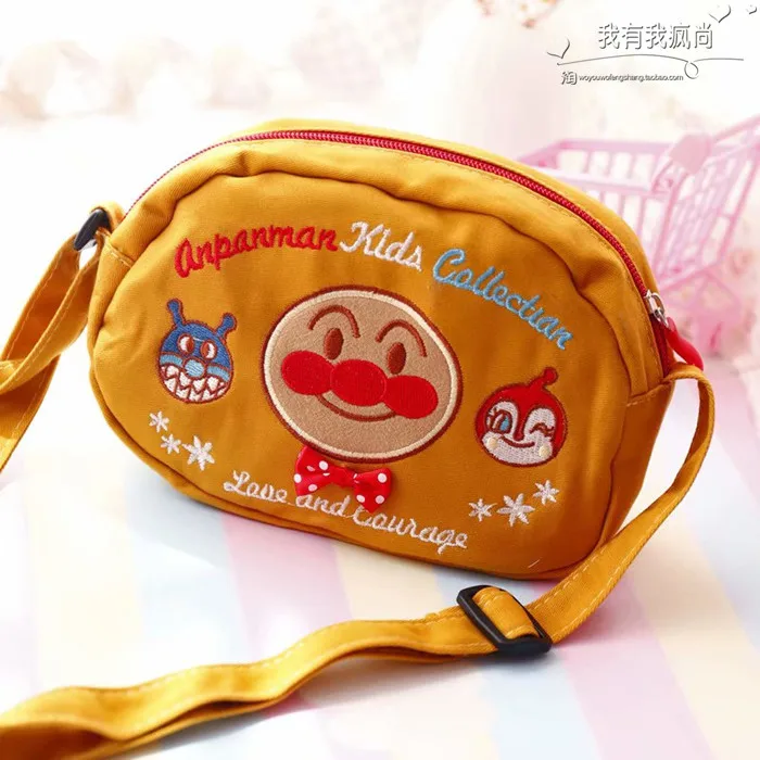 Anpanman сумка на плечо для детей мультфильм с рисунком Супермена, пекарни бактерии Baikinman рюкзак портмоне крест тела сумки полотняная игрушка 6style