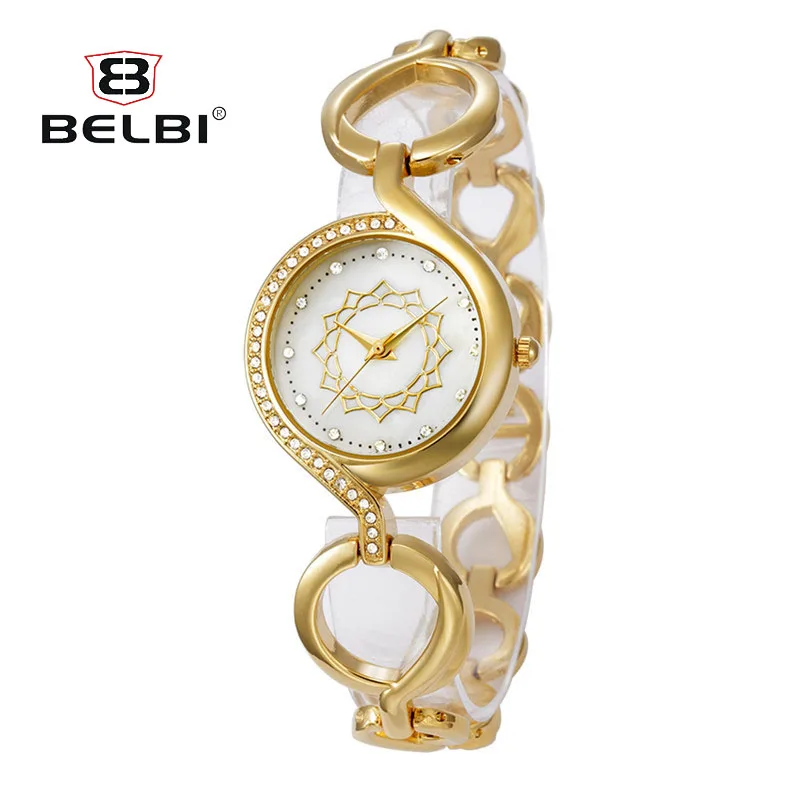BELBI Роскошные брендовые наручные часы с кольцом женские модные повседневные