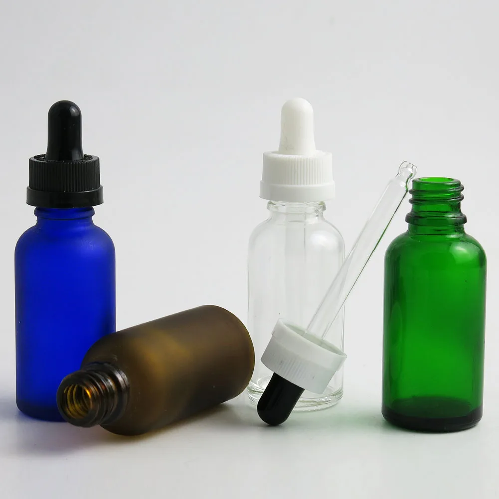 360x30 мл эфирное масло Портативный зеленый/Clear/коричневый/синий Стекло бутылки с капельницей для жидкий реагент бутылочка с пипеткой