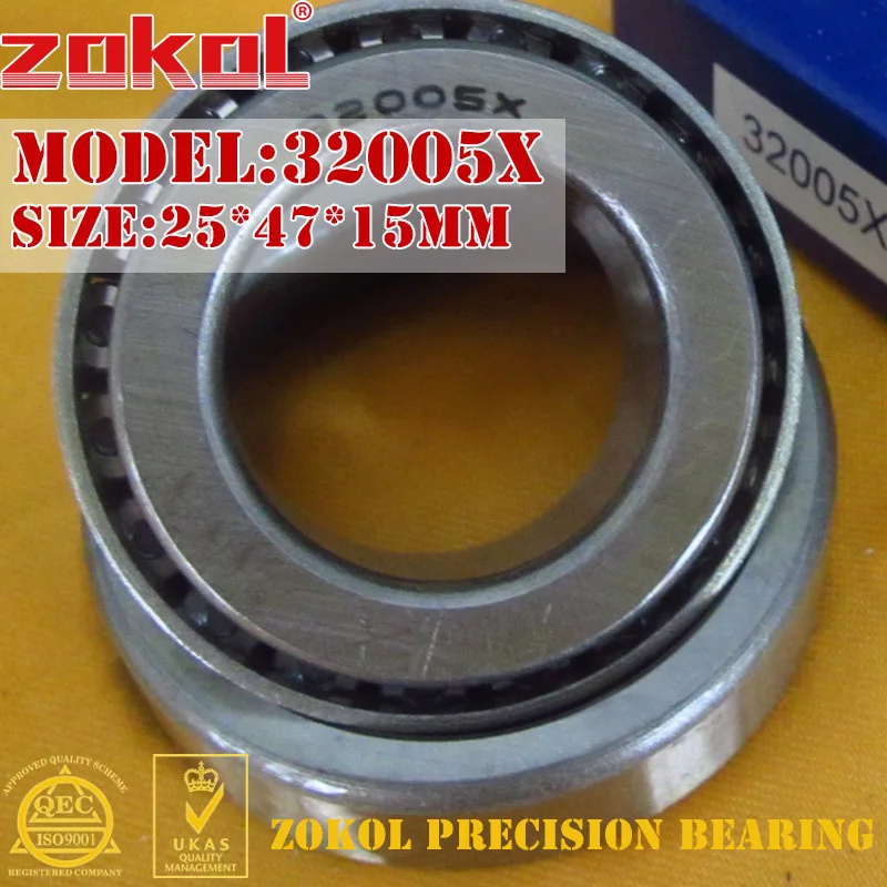 

ZOKOL 32005 X bearing 32005X 2007105E Tapered Roller Bearing 25*47*15mm