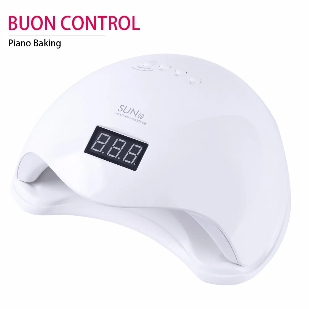 

48W Sun5 LED UV Nail Lamp Automatic Sensor Professional Pedicure Manicure Nail Dryer Light Lamp Machine with LCD Display