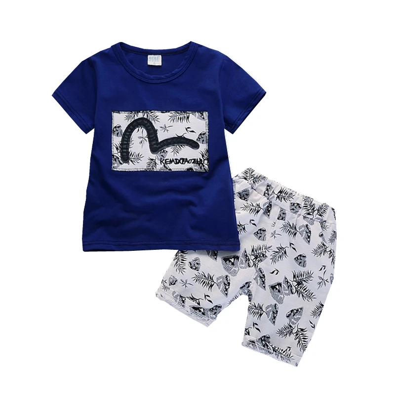 

Summer Children Cartoon Clothing Sets Kids Boy Girl Fashion T-shirt Pants 2Pcs/Sets Baby Cotton Tracksuits Infant Outfit 1-4 Yrs