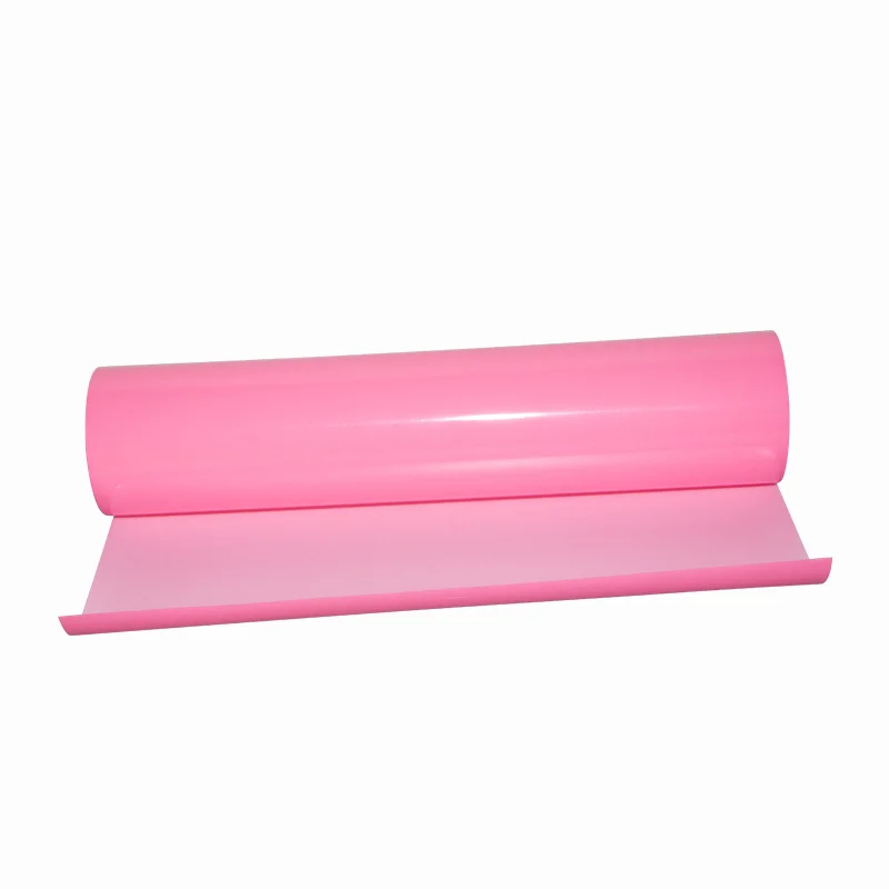 Светится в темноте теплопередача Винил(HTV) тепловой пресс-футболка печать многоцветный 2" x 12"(50 см x 30 см) лист - Цвет: Pink
