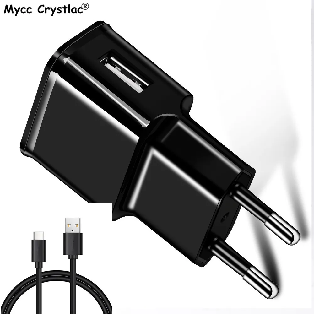 

Universal USB Charger EU Mobile Phone Charger Adapter Wall Travel Charger USB Type C Cable For Samsung Galaxy A3 A5 A7 2017