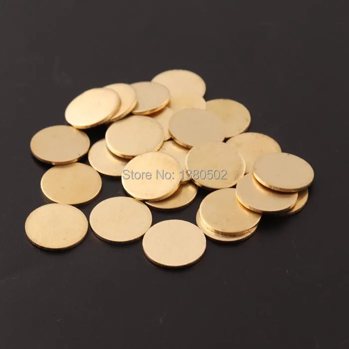 10pcs Copper Round Blank copper stamping brass blanks metal disc enameling blanks 18Ga 1.0mm thick 1/2" 3/4" 1" 1 1/4"