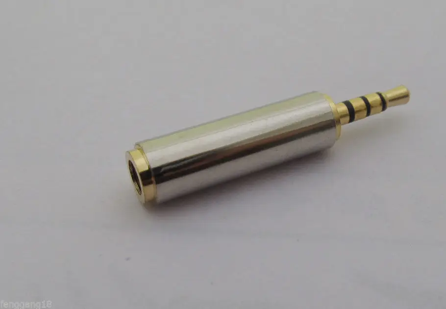 1 шт. переходник со штекера 2 5 мм на гнездо 3 1/8 дюйма|plug adapter|female jackfemale female |