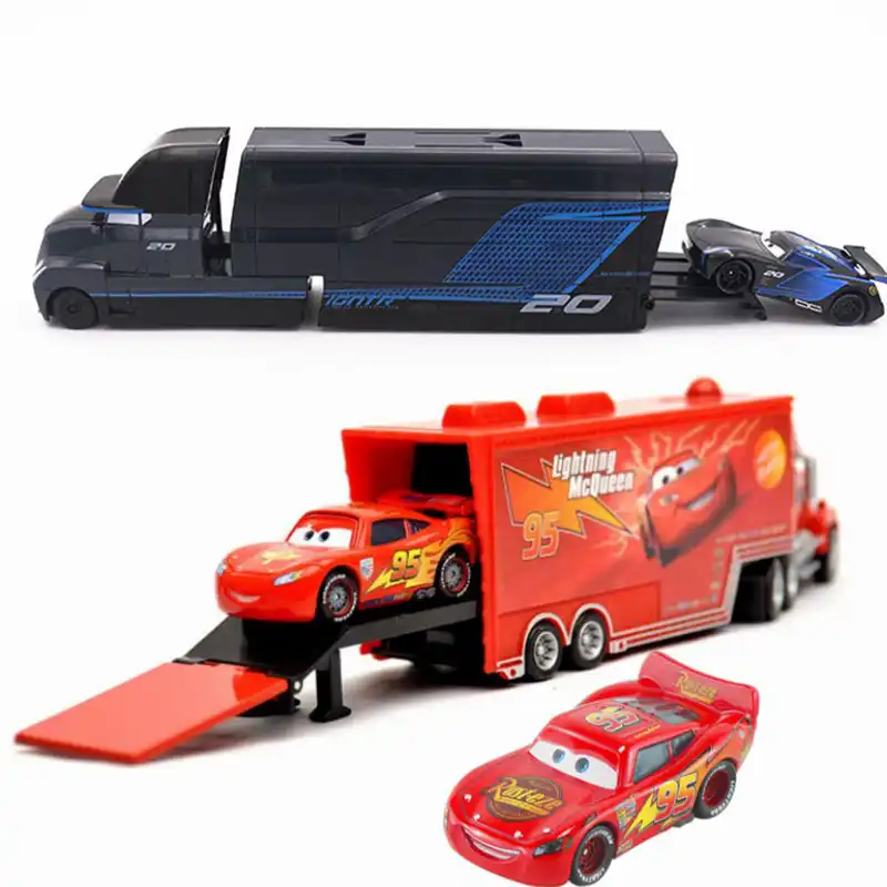 Disney Pixar Cars 2 3 игрушка молния McQueen Jackson Storm Mack UncleTruck King 1:55 автомобиль из литого металла игрушка детский подарок на день рождения