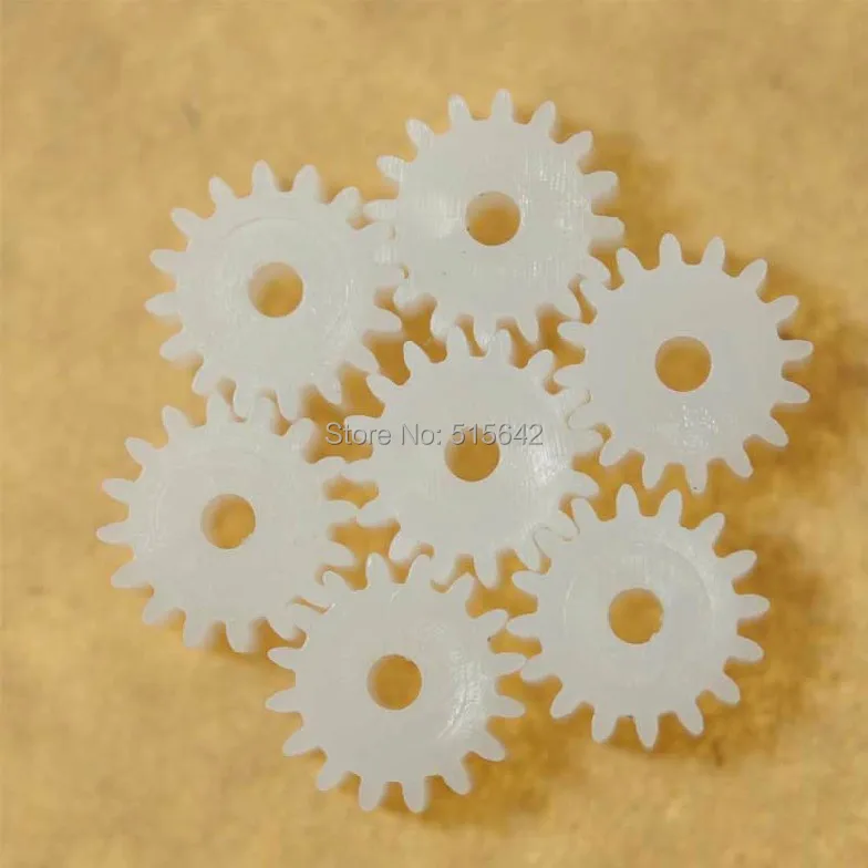20 2A plastic gear, toys, small set plastic gears for hobby on