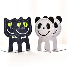 1 комплект 2 шт Мультяшные кошки панда книга концы стенд для студентов сильный Металл 176x128x80,5 мм Школьные принадлежности Deli 70453