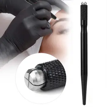 

1pc Manual Eyebrow Eyeliner Lip Tattoo Microblading Pen Alloy Semi-permanent Makeup Tattoo Pen Holder Gun Make Up Tattooing Tool