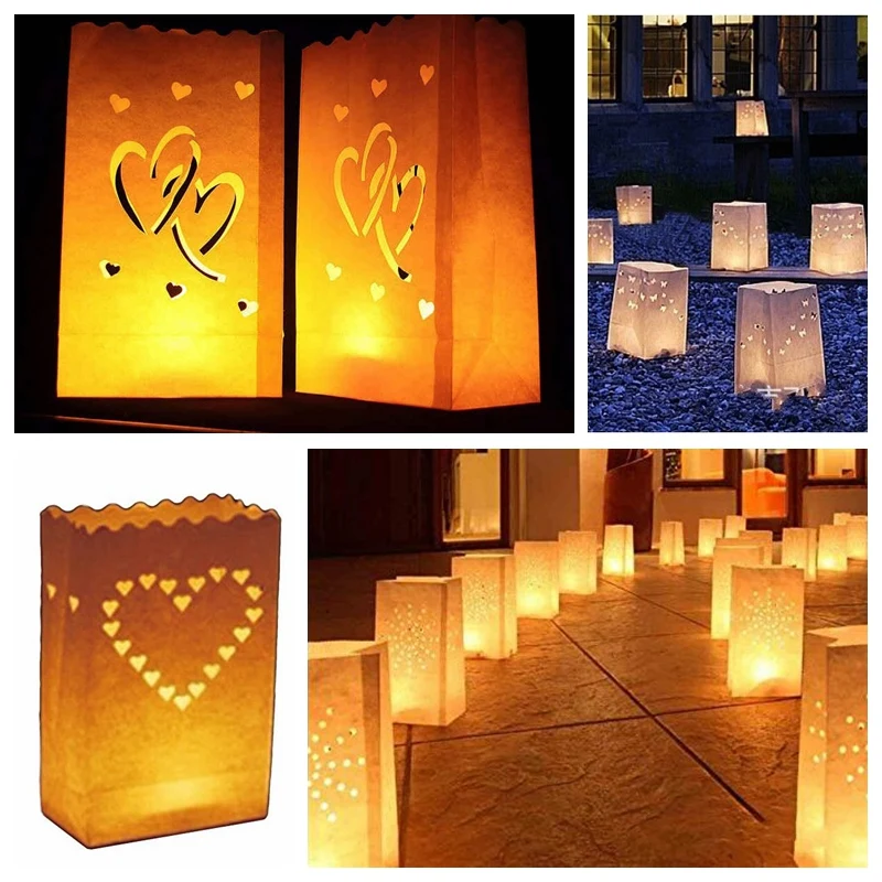 Buy 15pcs/lot Luminaria paper lantern bag wedding