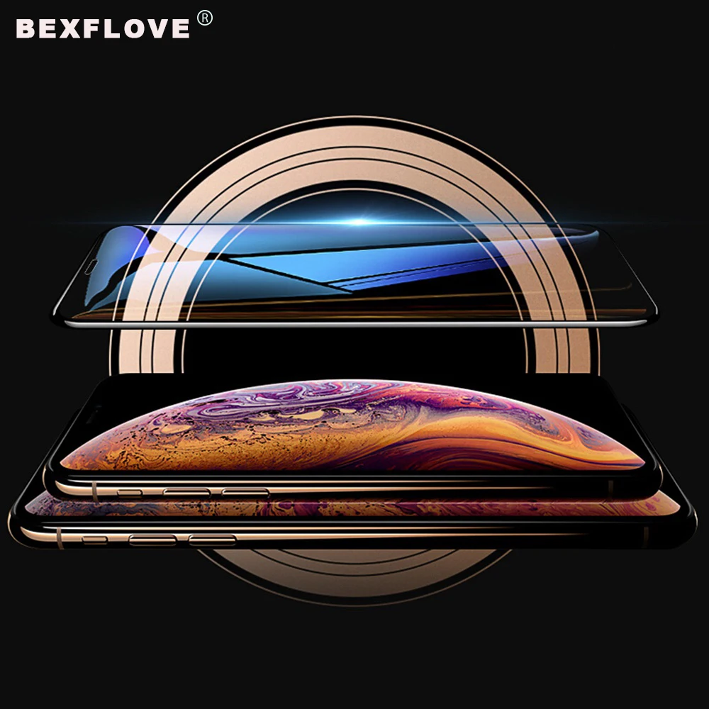 

9D Protective Tempered Glass For iPhone XS Max XR Glass For iPhone 6 6s Plus Screen Protector Glass on The For iPhone 7 8 XR X