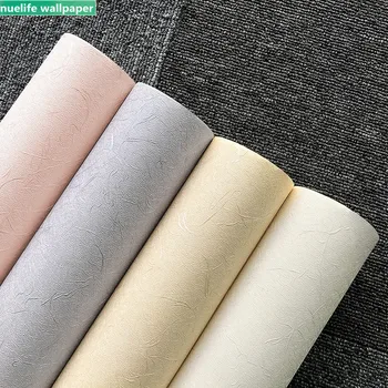 

Solid color silk fabric pattern wallpaper bedroom office sofa restaurant clothing store hotel PVC white wallpaper
