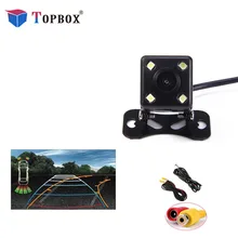 Bauletto 4 Lampade A Led della Macchina Fotografica di Inverso di Visione Notturna di HD Auto Videocamera vista posteriore Ampio Angolo di Visione Inverso di Assistenza Al Parcheggio Telecamere di Backup