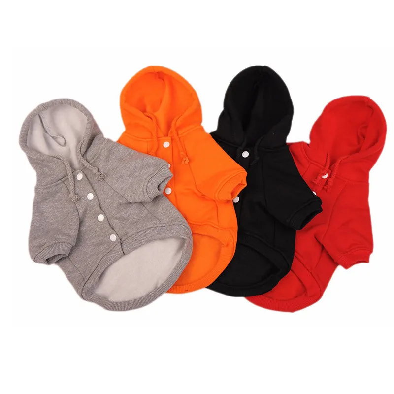 

High Quality Pet Clothes Dog Hoodie Coats Cotton Pet Sports Sweater 100% Fleece Sports Outerwears Costume