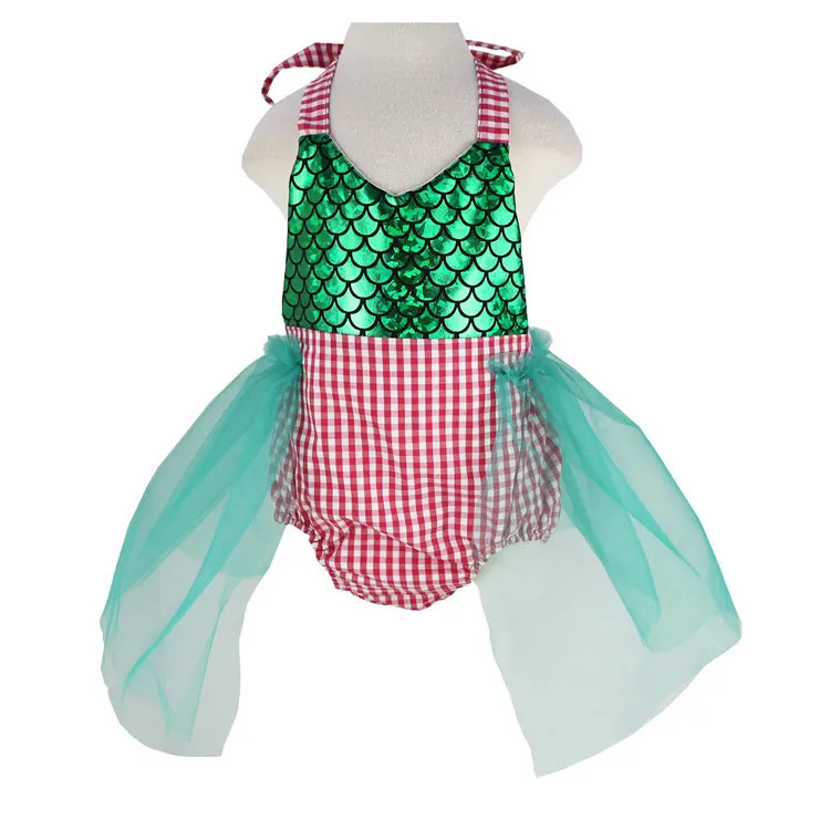 best Baby Bodysuits Baby Girls Sequins Tutu Summer Mermaid Baby Rompers One-Pieces Multi Color Toddler Baby Clothing Girl Rompers coloured baby bodysuits Baby Rompers