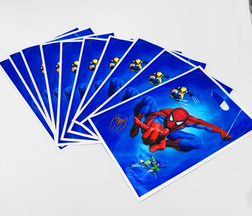 

10PCS/LOT SPIDER MAN LOOT BAGS KIDS BIRTHDAY PARTY FAVORS BABY SHOWER CANDY BAGS KIDS FAVOR SPIDER-MAN LOOT BAG