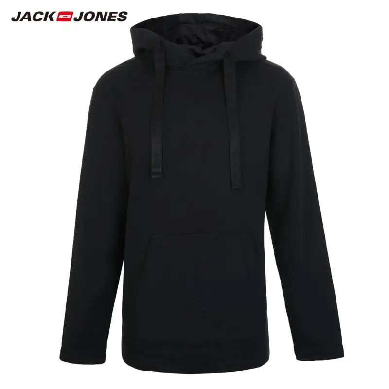 JackJones Осенняя мужская классная толстовка с капюшоном и надписью, мужская одежда 218333533