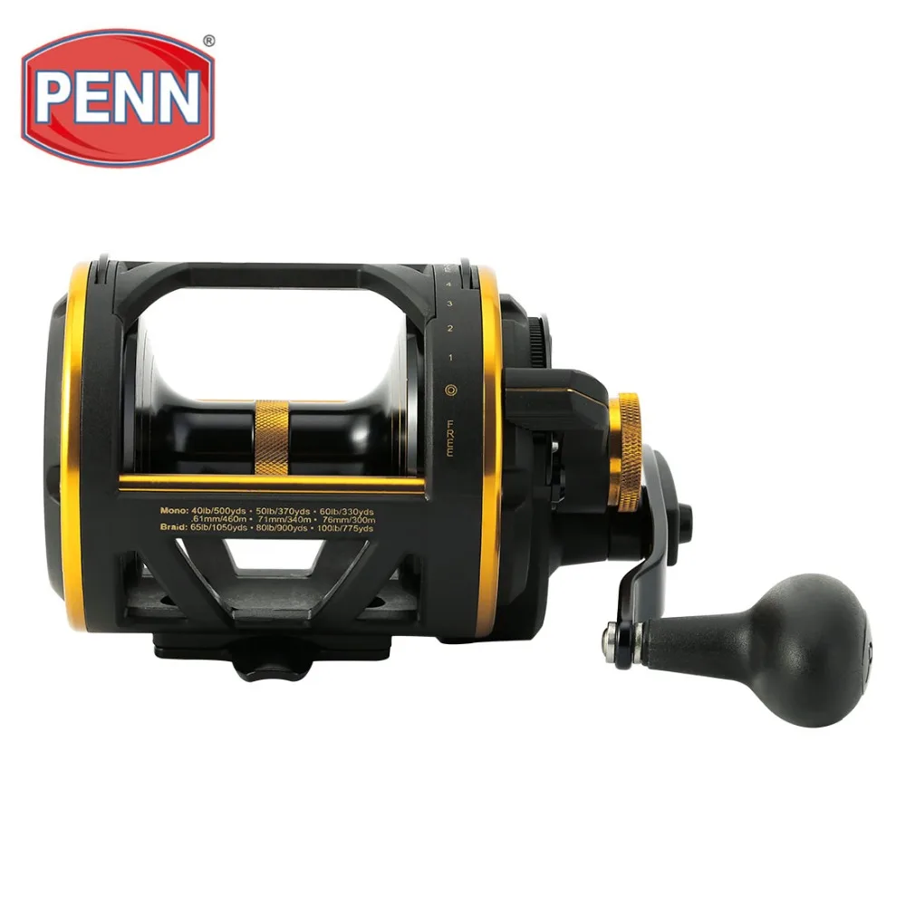 PENN бренд сжимает рычаг DRAG SQL50LD/SQL60LD baitcasing Рыболовная катушка 4 3: 1 6BB барабанное