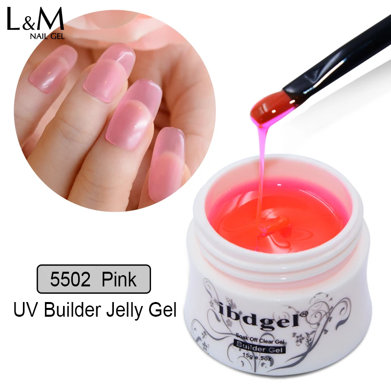 1 шт. ibdgel UV/LED желе отмачиваемый гель лак для ногтей наращивания 15 г Гель
