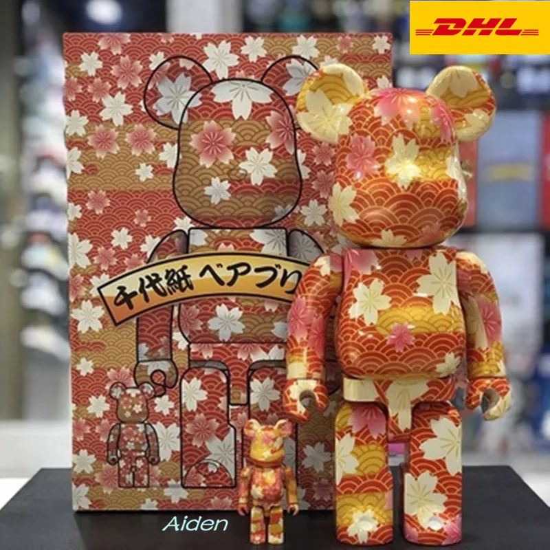 

11" Bearbrick Gloomy Kaws BB Be@rbrick 400% BRIAN Original Fake BASIC Decoration Street Art PVC Action Figure Toy BOX 28CM Z747