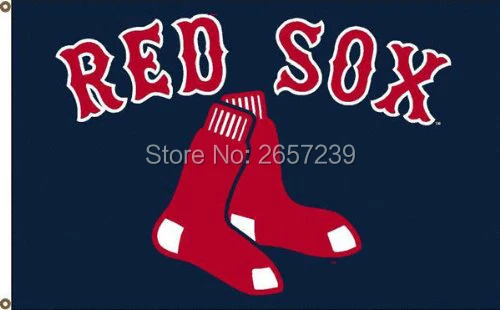 boston red sox logo flag 3x5ft mlb banner 100d 150x90cm polyester