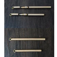 Pencil Retro Brass Gold Pen Pure Metal Pen By Hand Tactical Pen Copper Gift Pen Outdoor Survival EDC Camping Glass Breaker Gear 