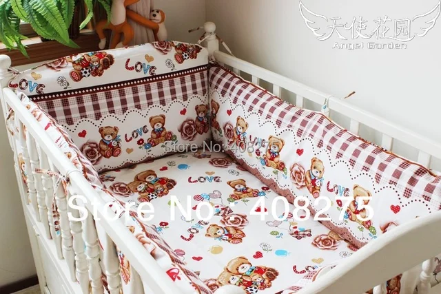10 pieces winter baby crib bedding set in cot bed set bedclothes fleece crib sheet