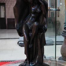 Bi003693 Art Decor Мраморный База Меди Бронзовая Статуэтка Обнаженная Женщина Mantel Скульптура