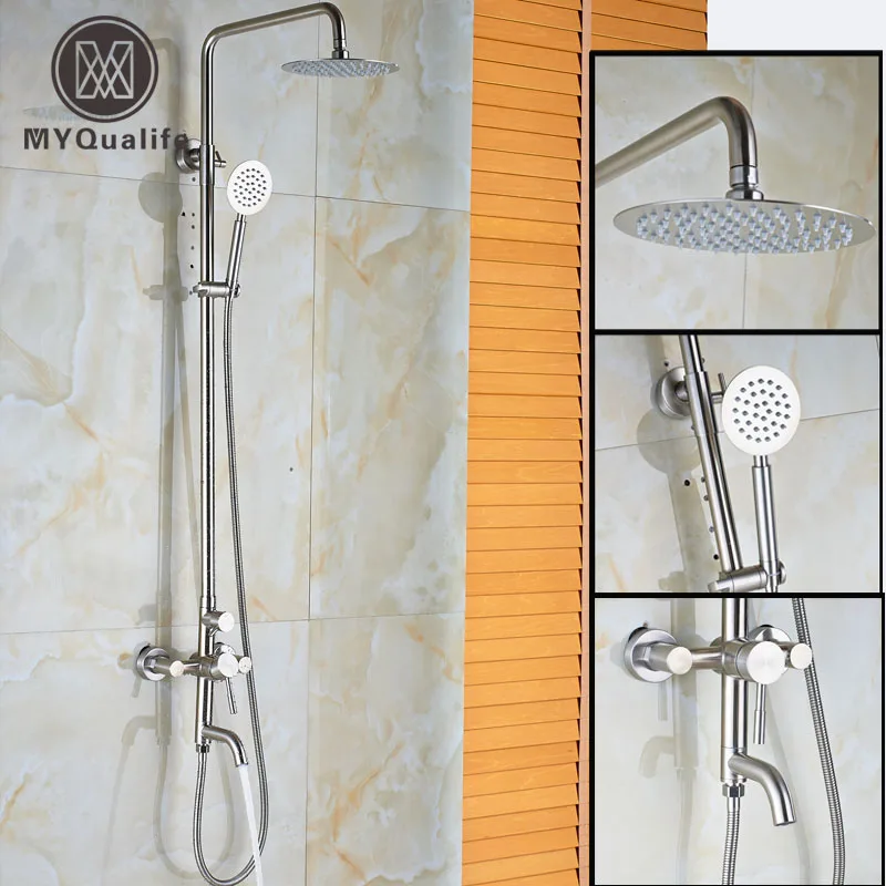 shower fixtures brushed nickel